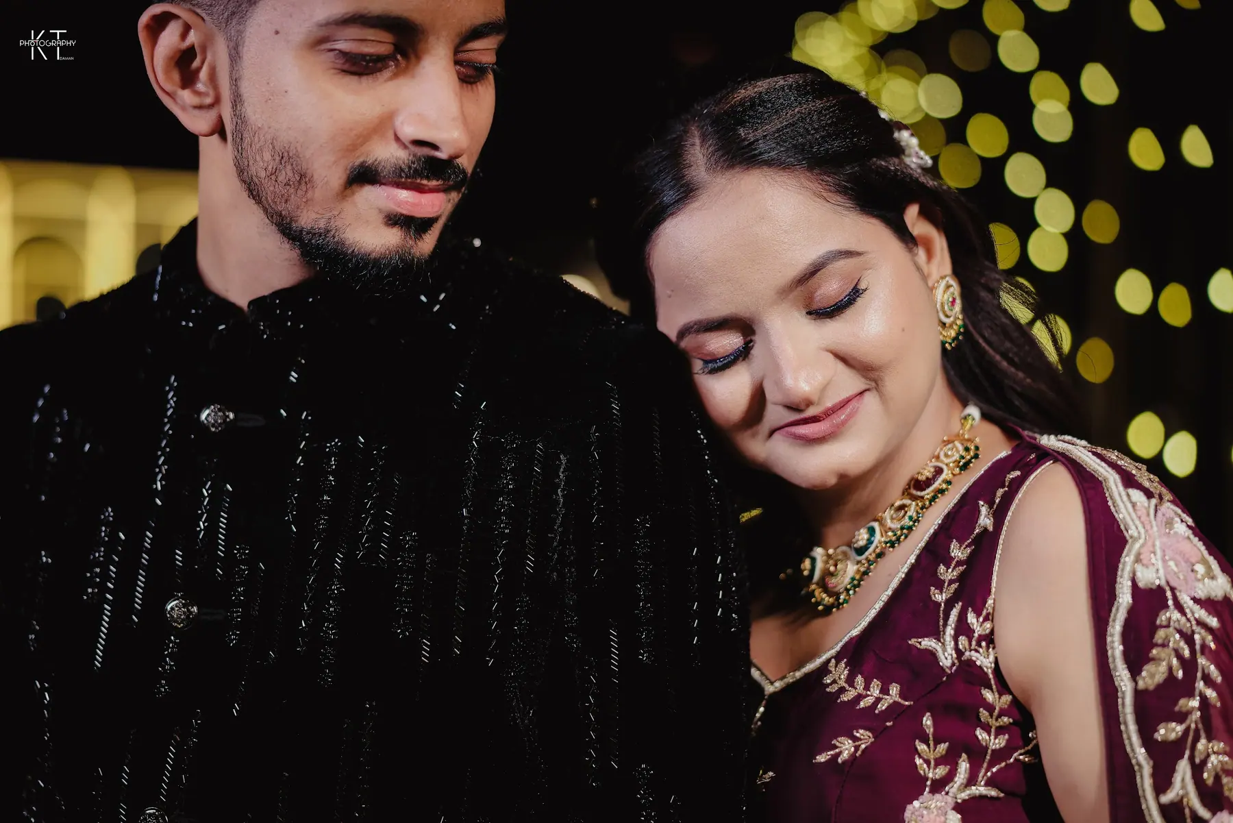 Kunal & Aditi seated together during their wedding